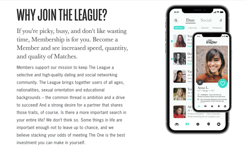 The League homepage