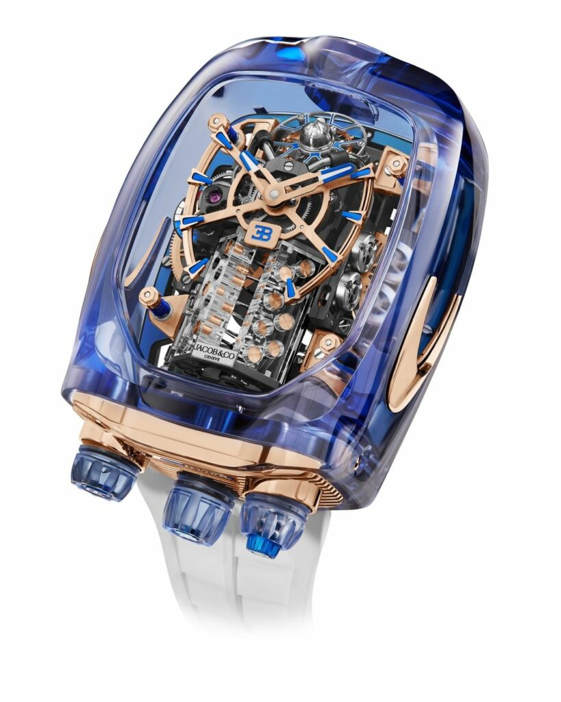 Bugatti Chiron Blue Sapphire crystal wristwatch for men
