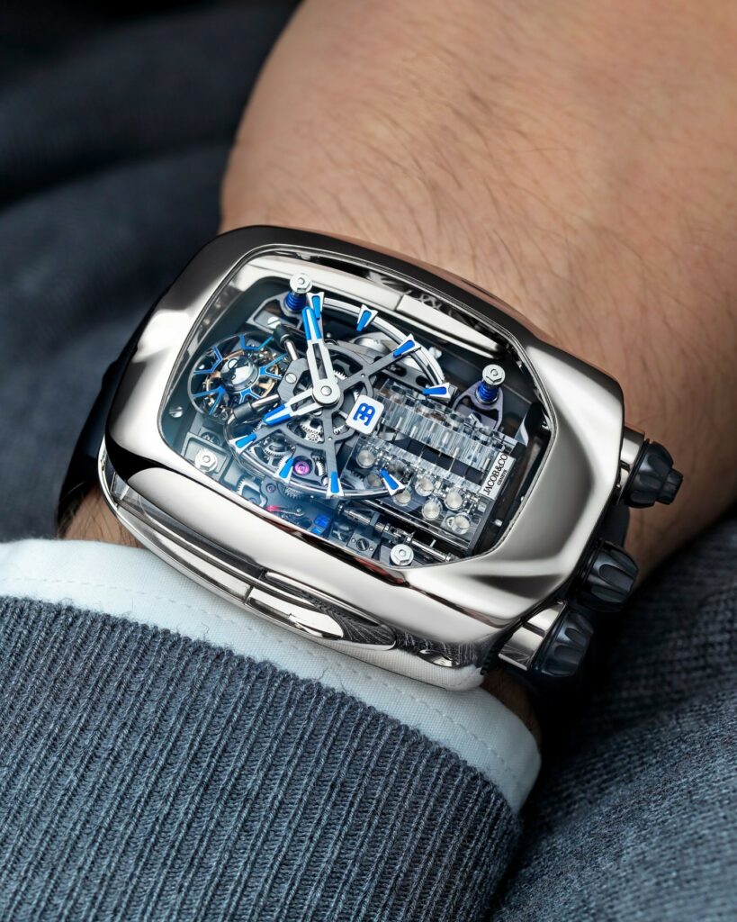 Bugatti Chiron Wristwatch for men in white gold